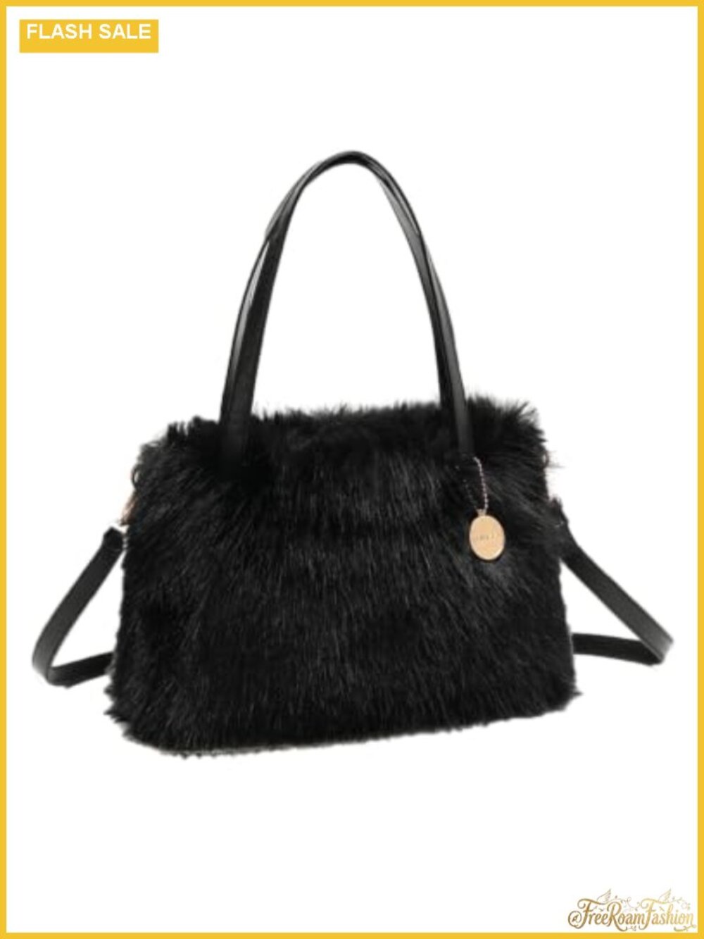 Faux Fur Purse Women Winter Shoulder Bag Crossbody Handbag Fluffy Furry Bag